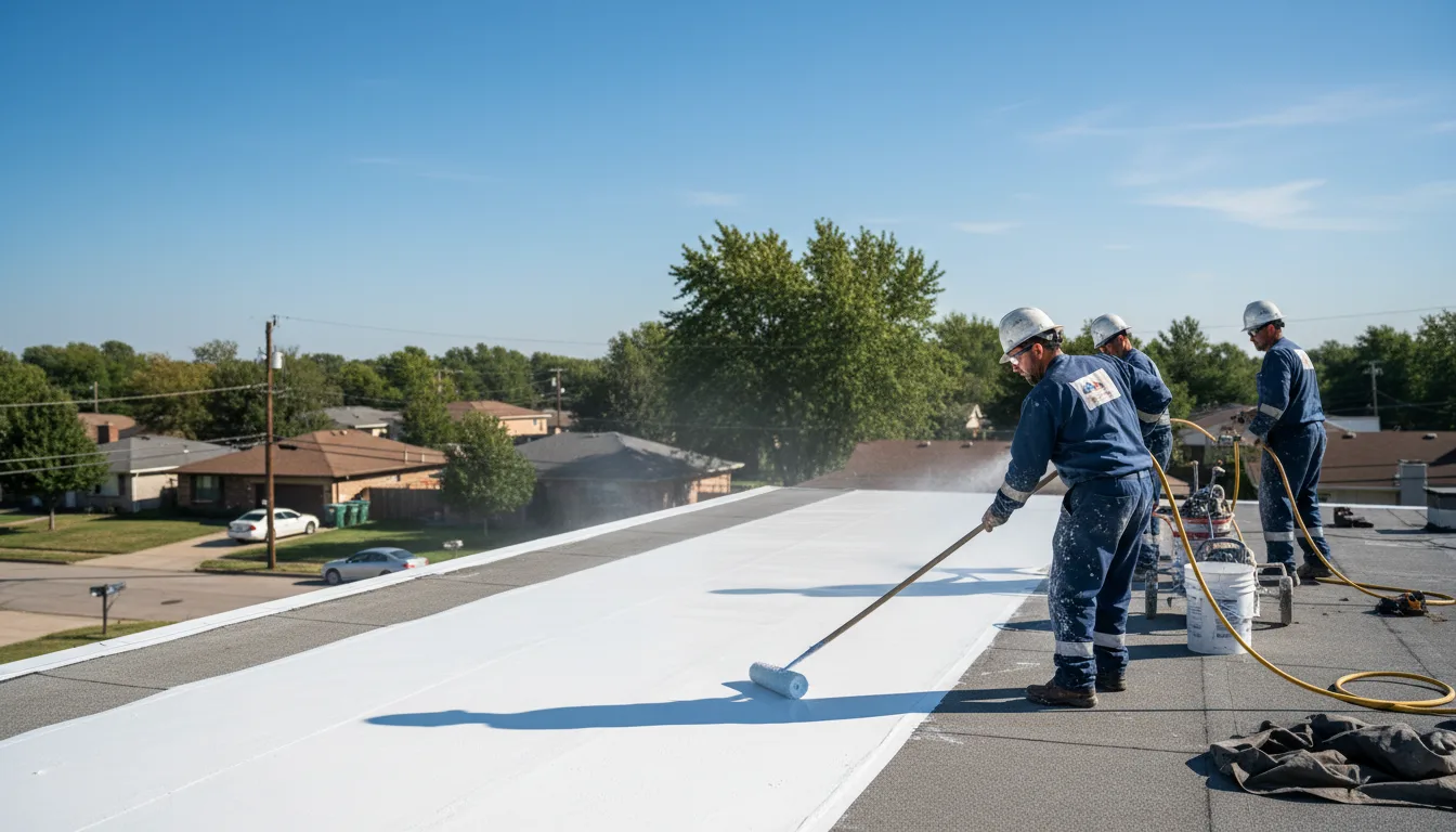 Commercial roof coating in Glennie, MI near me
